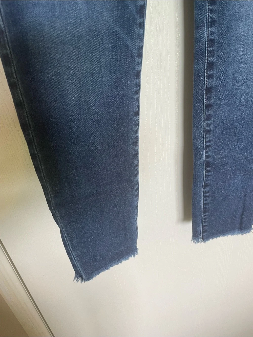 American Eagle Women's Distressed High-Rise Skinny Jeggings - Dark Blue